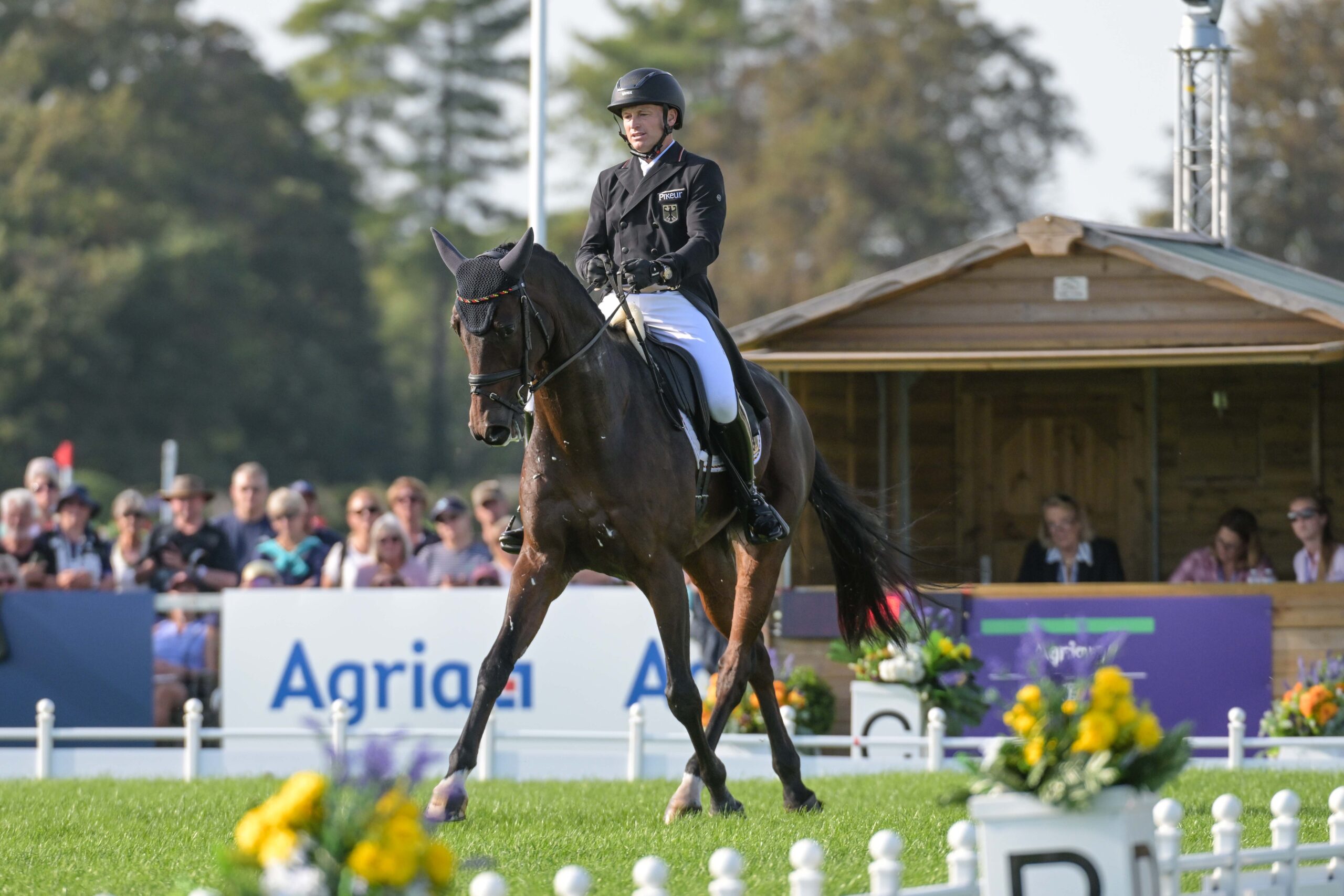 Michael Jung (GER) riding fischerChipmunk FRH during the dressage phase