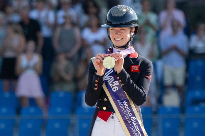 Lottie Fry with her Gold Medal