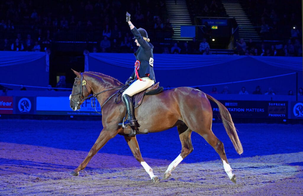 Katy Green and Gorsehill Layla - Working Hunter Champions at HOYS